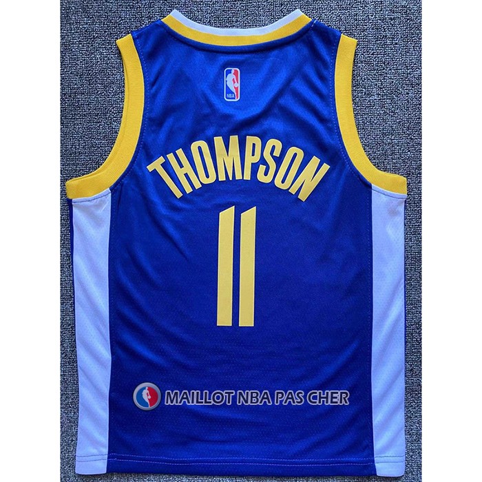 Maillot Enfant Golden State Warriors Klay Thompson NO 11 Icon Bleu